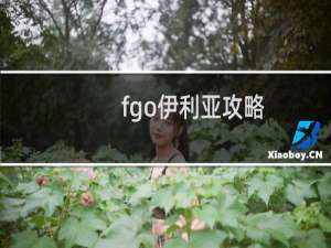 fgo伊利亚攻略