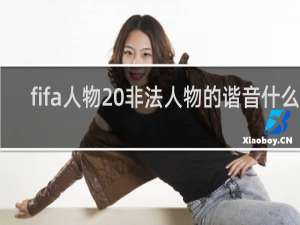 fifa人物 非法人物的谐音什么梗