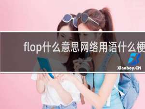 flop什么意思网络用语什么梗