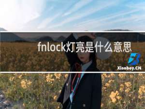 fnlock灯亮是什么意思