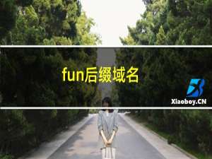 fun后缀域名