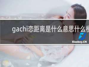 gachi恋距离是什么意思什么梗