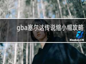 gba塞尔达传说缩小帽攻略