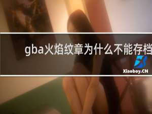 gba火焰纹章为什么不能存档