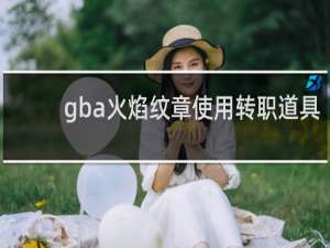 gba火焰纹章使用转职道具