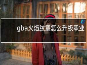 gba火焰纹章怎么升级职业