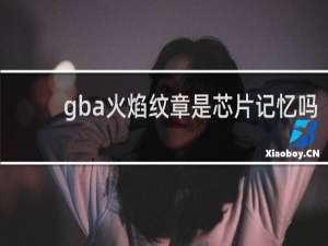 gba火焰纹章是芯片记忆吗