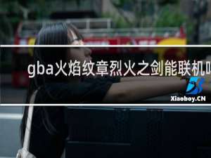 gba火焰纹章烈火之剑能联机吗
