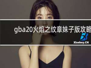 gba 火焰之纹章妹子版攻略