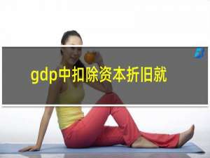 gdp中扣除资本折旧就可以得到ndp