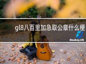 gl8八百里加急取公章什么梗