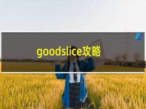 goodslice攻略