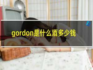 gordon是什么酒多少钱