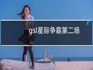 gsl星际争霸第二场