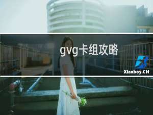 gvg卡组攻略