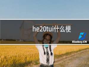 he tui什么梗？he tui是什么意思什么梗