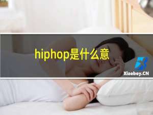 hiphop是什么意思翻译成中文（hiphop是什么意思）