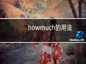 howmuch的用法