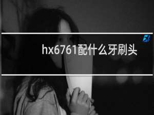 hx6761配什么牙刷头
