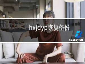hxjdyp恢复备份失败