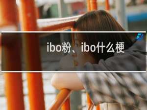 ibo粉、ibo什么梗