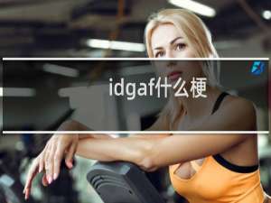 idgaf什么梗