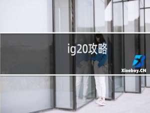 ig 攻略