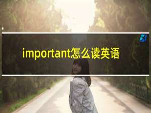 important怎么读英语