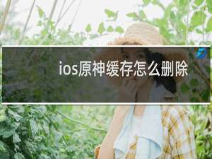 ios原神缓存怎么删除