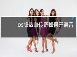 ios版热血传奇如何开语音