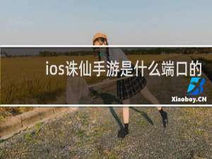 ios诛仙手游是什么端口的