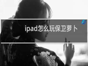 ipad怎么玩保卫萝卜