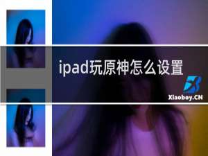 ipad玩原神怎么设置
