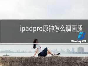 ipadpro原神怎么调画质