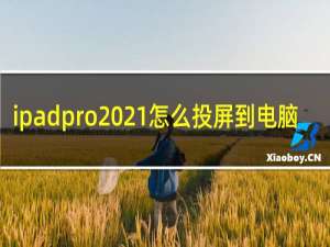 ipadpro2021怎么投屏到电脑