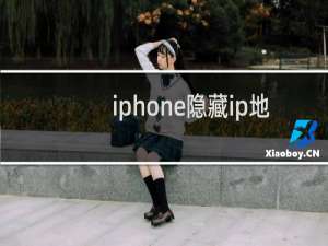 iphone隐藏ip地址