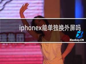 iphonex能单独换外屏吗