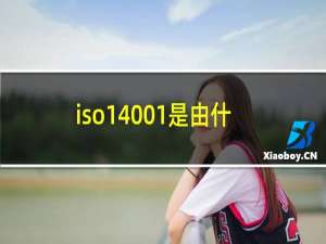 iso14001是由什么制定的