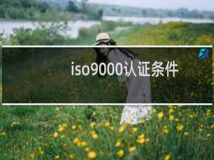 iso9000认证条件