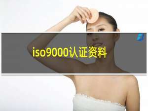 iso9000认证资料