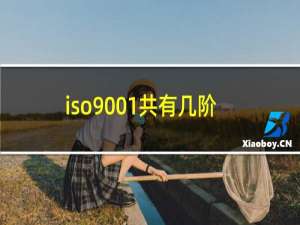 iso9001共有几阶文件