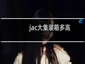 jac大集装箱多高