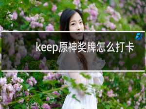 keep原神奖牌怎么打卡