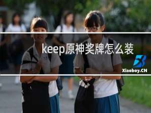 keep原神奖牌怎么装