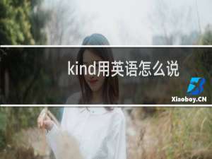 kind用英语怎么说
