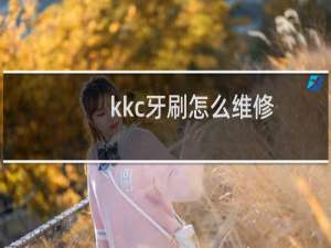 kkc牙刷怎么维修