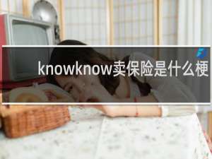 knowknow卖保险是什么梗