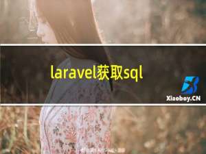 laravel获取sql