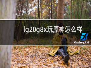 lg g8x玩原神怎么样