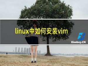 linux中如何安装vim